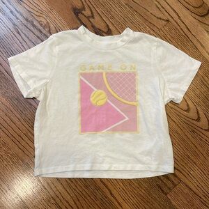 Athleta Girl Game On crop tee. Size Large.